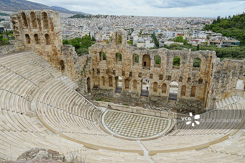 雅典阿迪库斯剧场图片素材