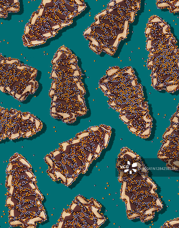 圣诞树饼干图片素材