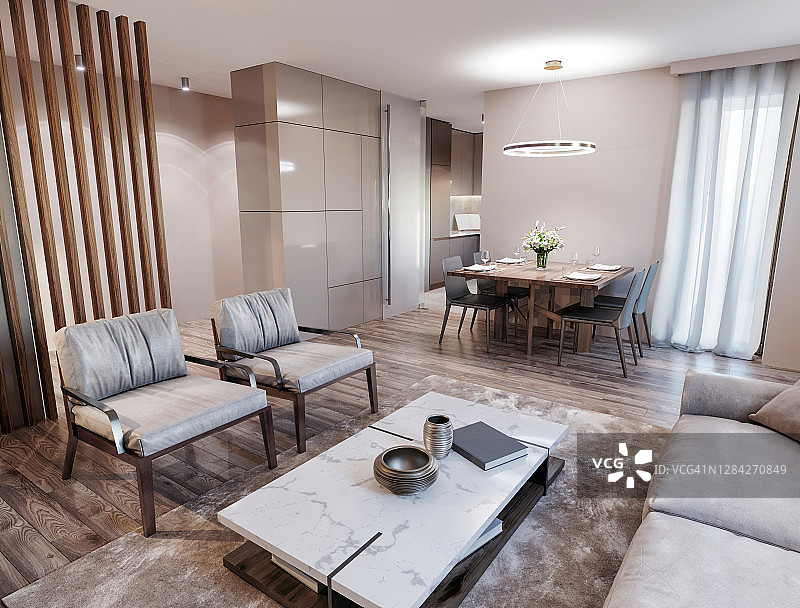 现代公寓室内设计图片素材