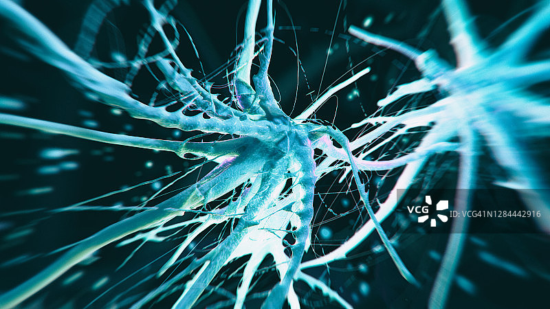 神经元细胞特写图片素材