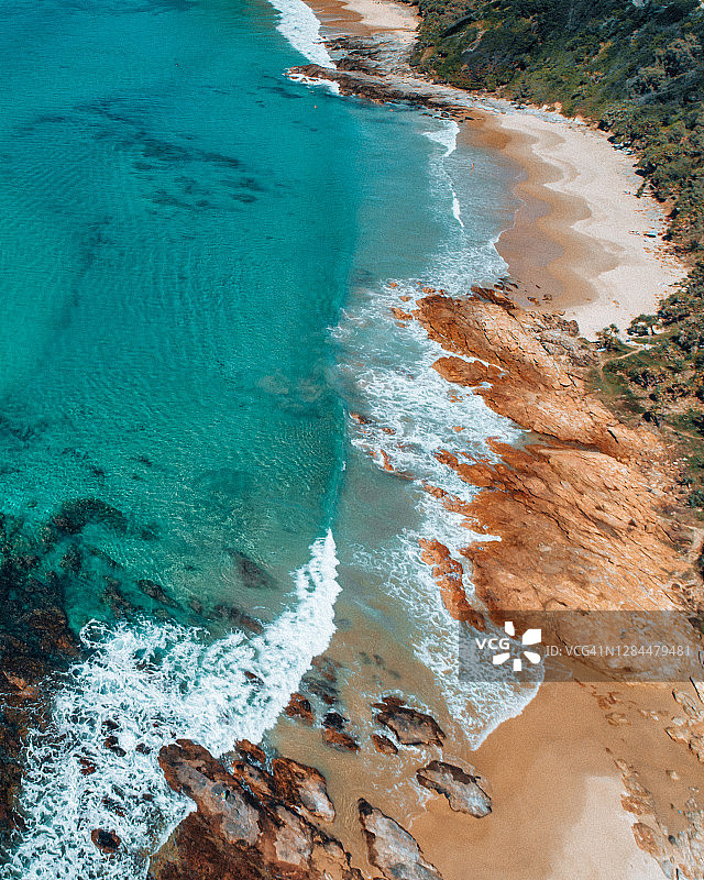库伦海湾无人机航拍图片素材