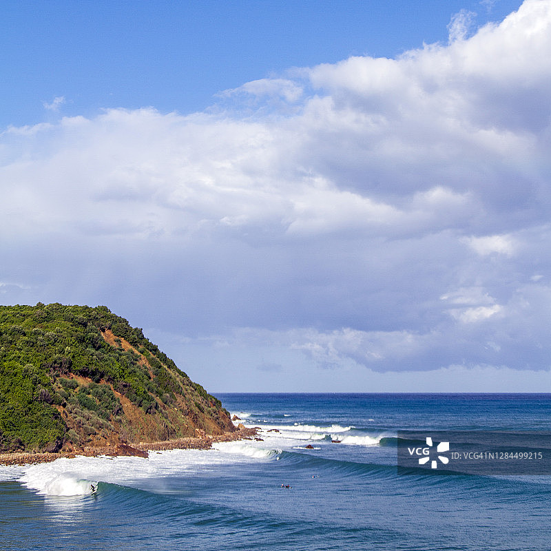 在阿尔及利亚地中海冲浪图片素材