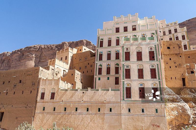 达万河谷的西夫村庄图片素材