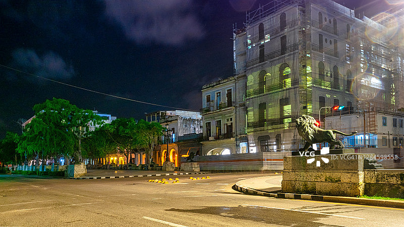 古巴哈瓦那的普拉多大道图片素材