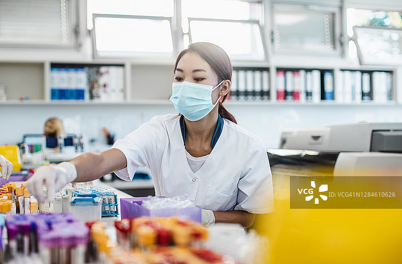 在实验室工作的科学家图片素材