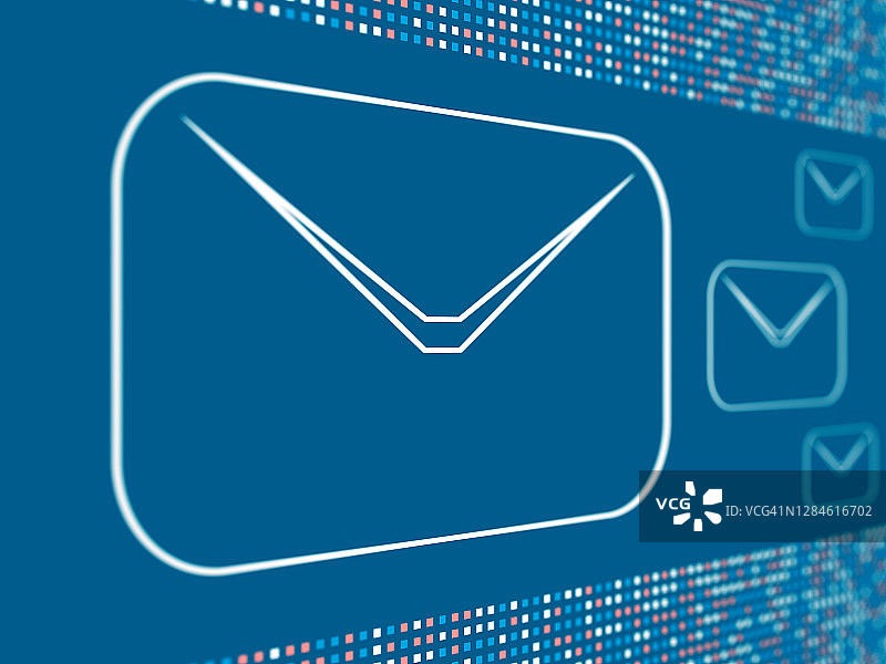 电子邮件连接数字概念图片素材