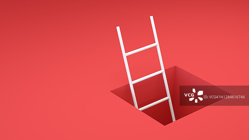 通往出口的抽象阶梯图片素材