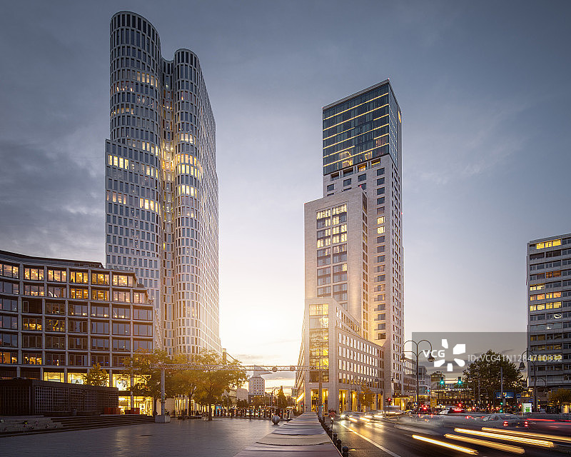 柏林库达姆城市西部风光图片素材