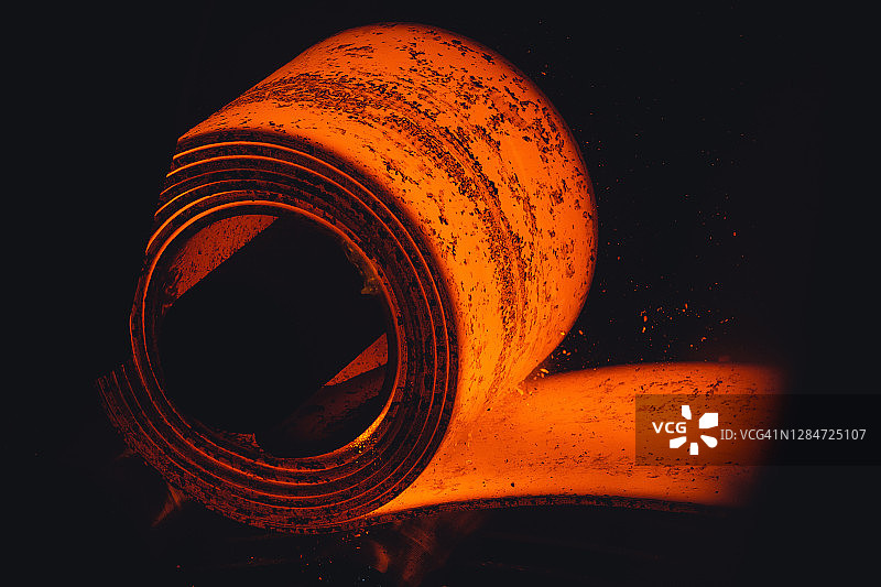 铸造厂的钢卷图片素材