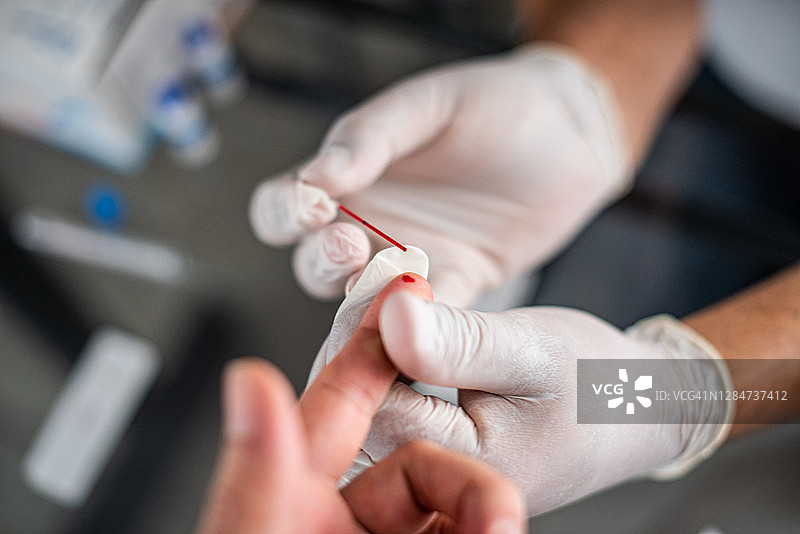 新冠病毒快速检测图片素材