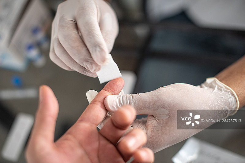 新冠病毒快速检测图片素材