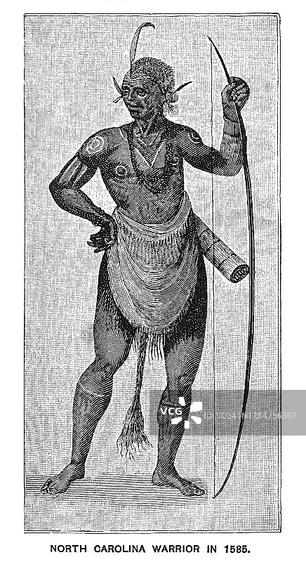 美洲原住民领袖曼特奥的肖像图片素材