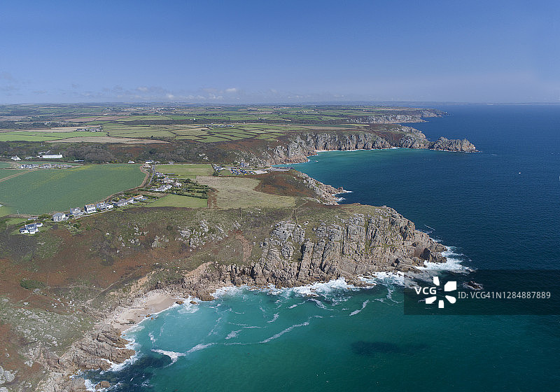 康沃尔海岸线图片素材