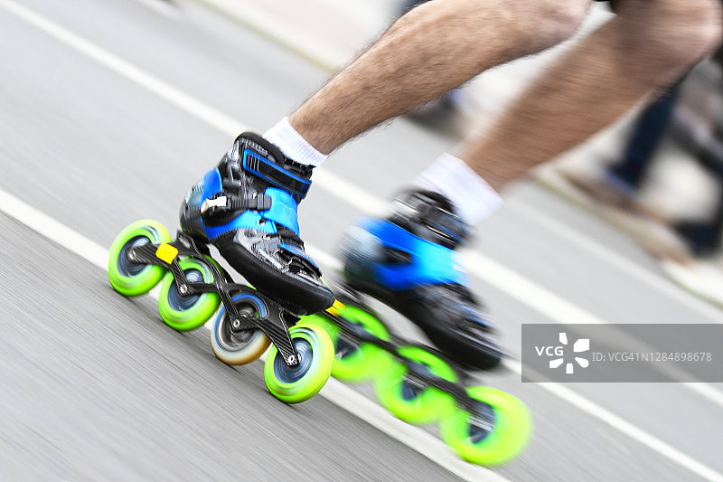 快速滑冰者图片素材