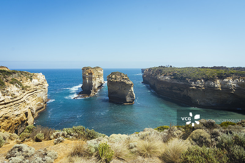 澳大利亚大洋路上的汤姆和伊娃岩层图片素材