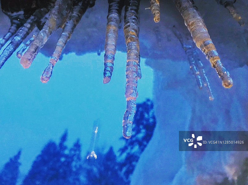 日本冬季雪景（冰柱）图片素材