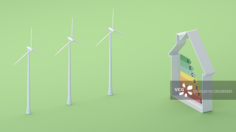 房屋节能绿色能源与环保图片素材