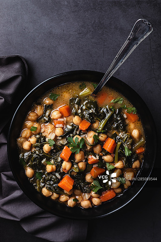 纯素鹰嘴豆汤图片素材