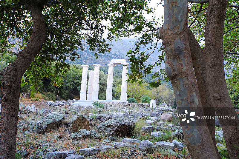 希腊萨莫色雷斯岛大神圣地希伦神庙图片素材