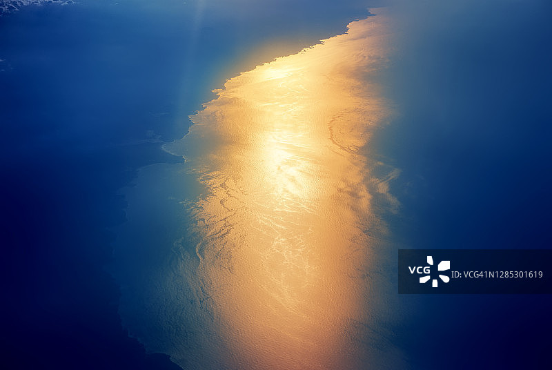 海岸线航拍图片素材