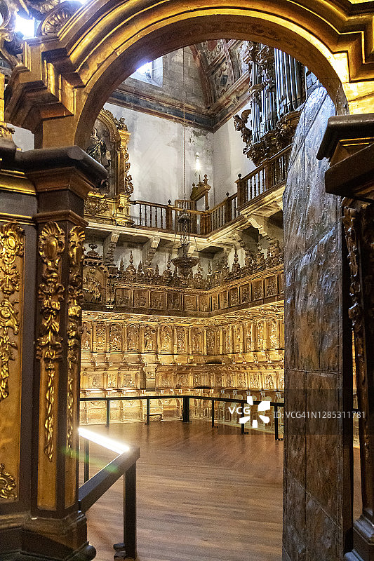 圣马蒂尼奥皮纳里奥修道院，圣地亚哥德孔波斯特拉，加利西亚，西班牙图片素材