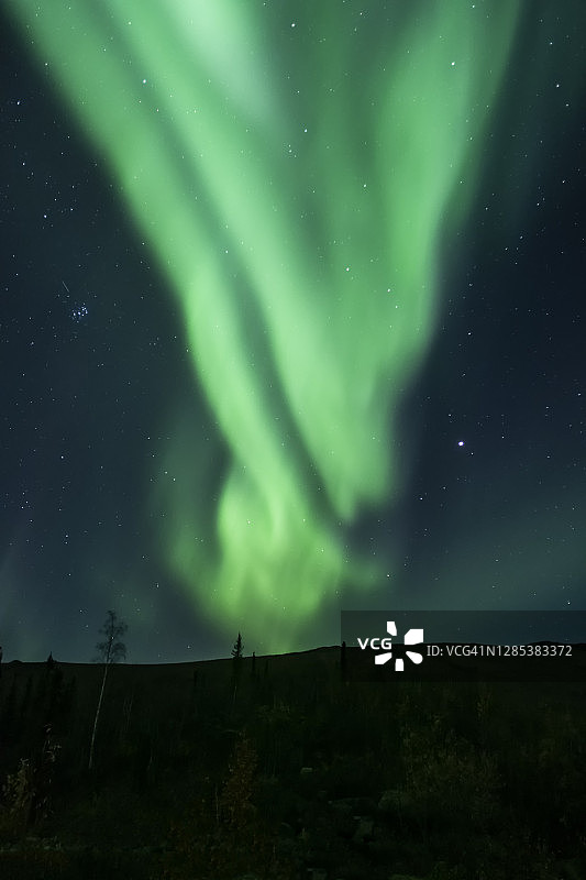 阿拉斯加的北极光图片素材