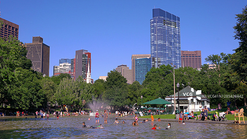 波士顿的普通公园，自然风光图片素材