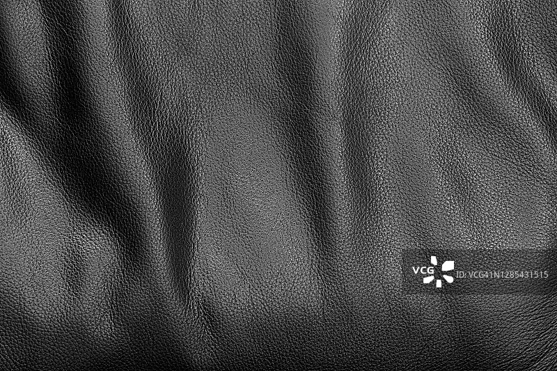 黑色皮革纹理背景特写图片素材