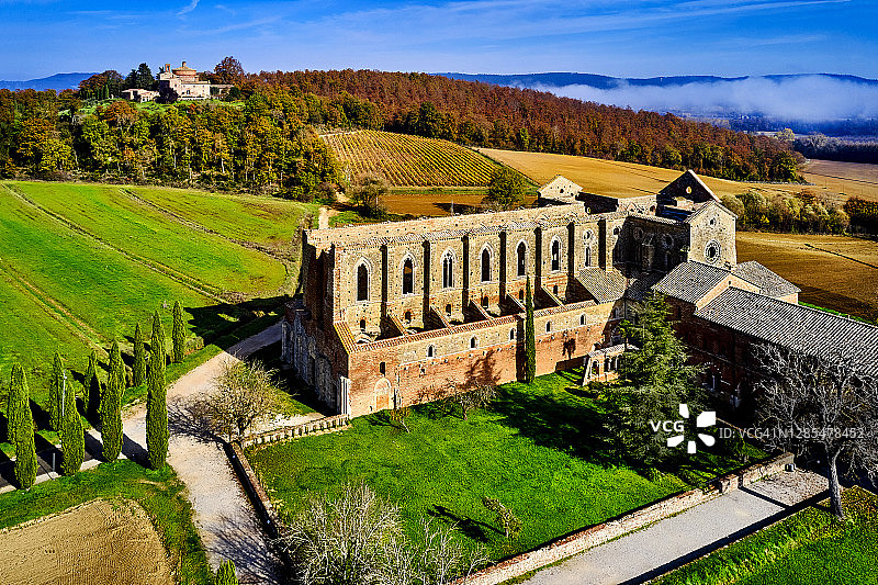 意大利托斯卡纳圣加尔加诺修道院图片素材