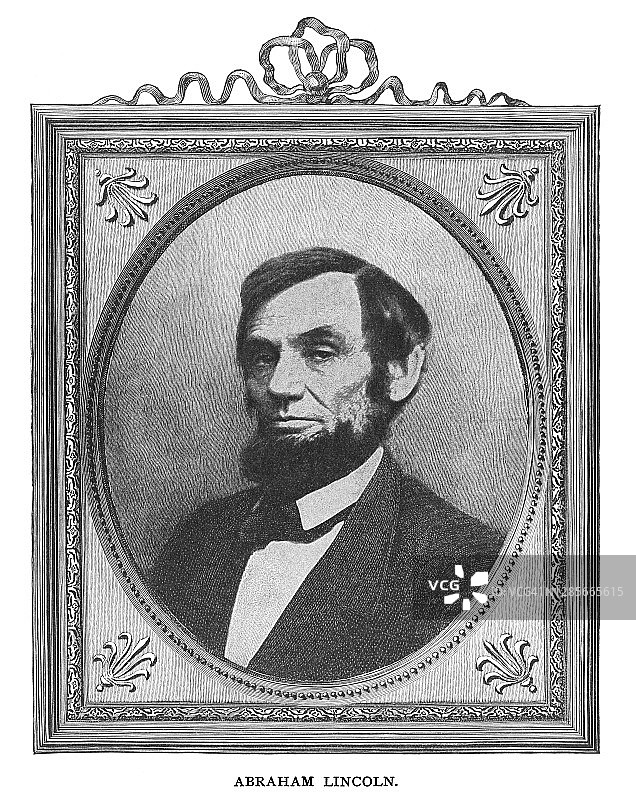 亚伯拉罕·林肯肖像图片素材