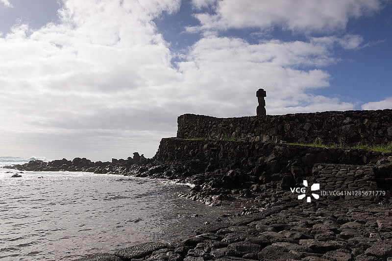 复活节岛阿胡科特里库图片素材