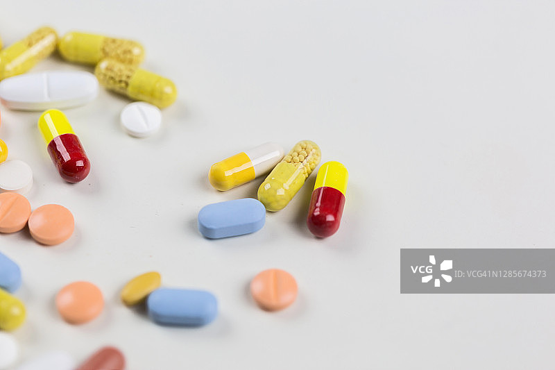 医药药丸特写镜头图片素材