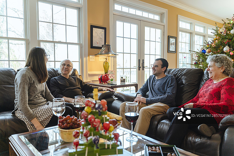 圣诞节家庭团聚图片素材