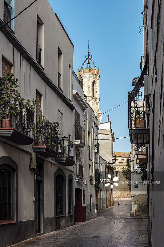 空旷的老城街道图片素材
