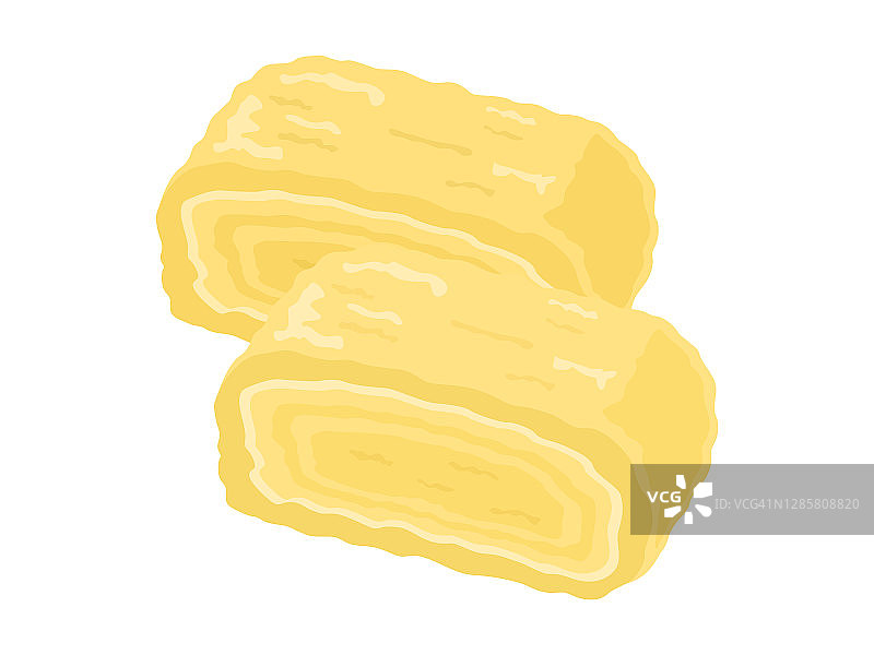 日式蛋包饭插画图片素材