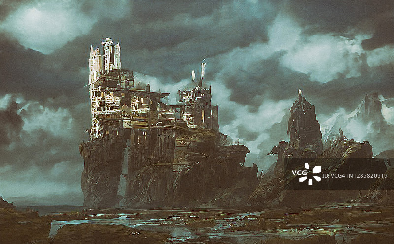 抽象未来末日背景图片素材