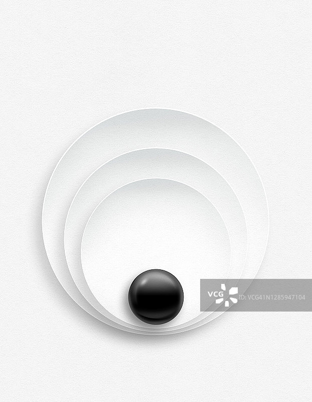 抽象黑白色圆圈图片素材