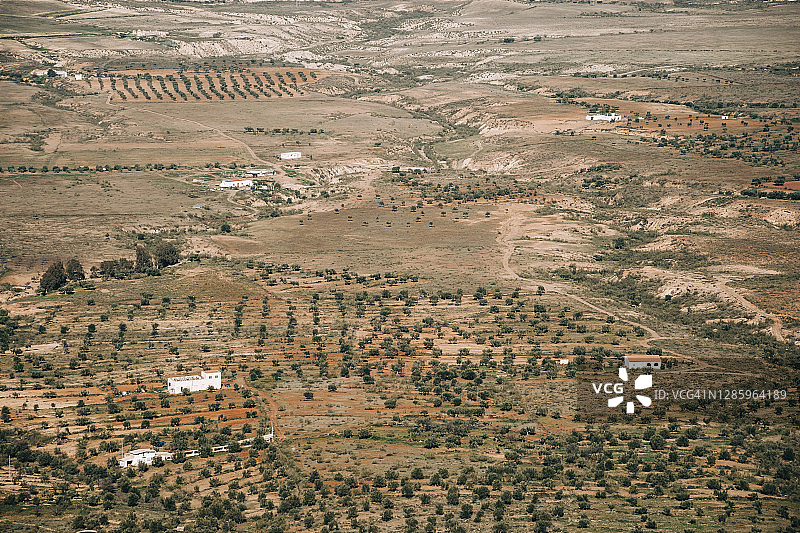 阿尔梅里亚航拍田野景观图片素材