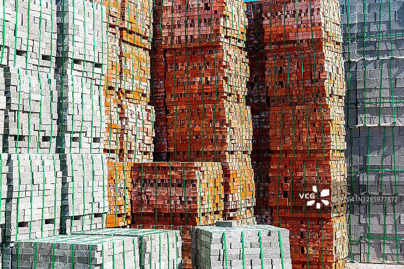 包装灰色新水泥砖图片素材