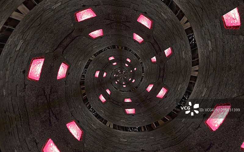 扭曲隧道图片素材