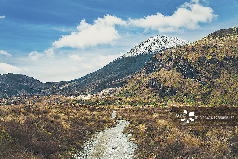 汤加里罗国家公园的瑙鲁赫伊山图片素材