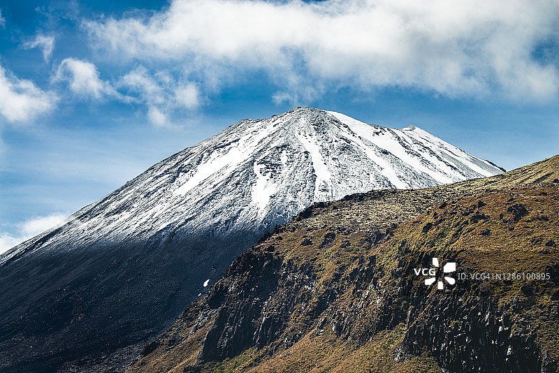 汤加里罗国家公园的瑙鲁赫伊山图片素材