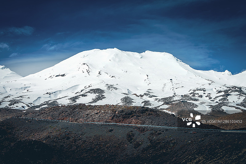 汤加里罗国家公园鲁阿佩胡火山图片素材
