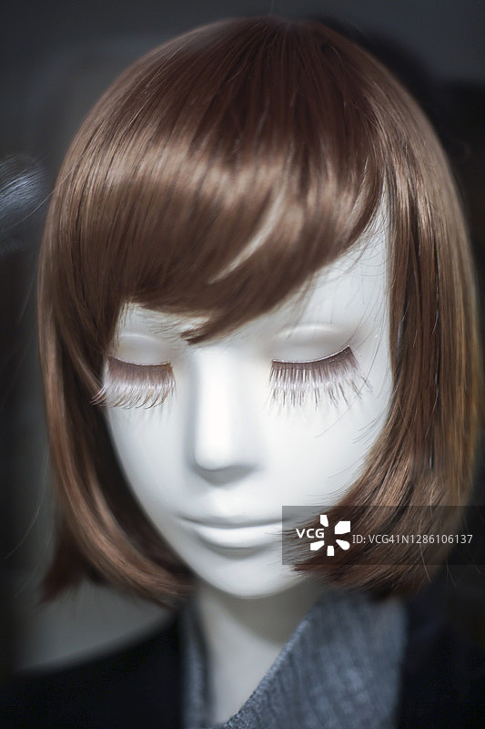 女性人体模型面部图片素材