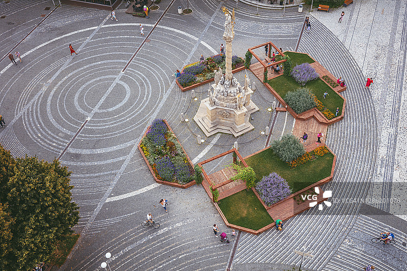 特尔纳瓦的鼠疫纪念柱图片素材