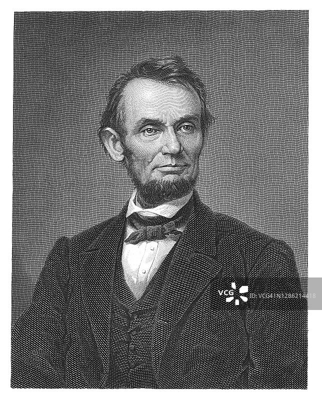 亚伯拉罕·林肯肖像图片素材