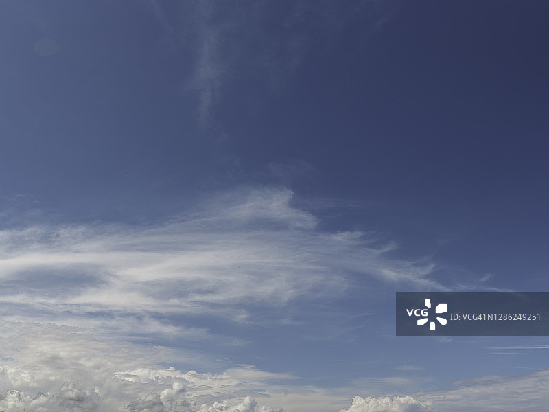 天空中的白色云彩抽象背景图片素材