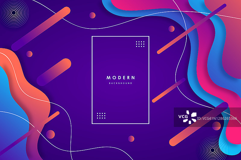 现代液体梯度颜色抽象背景。抽象设计模板的小册子，传单，杂志，名片，品牌，横幅，标题，书籍封面，笔记本背景矢量图片素材