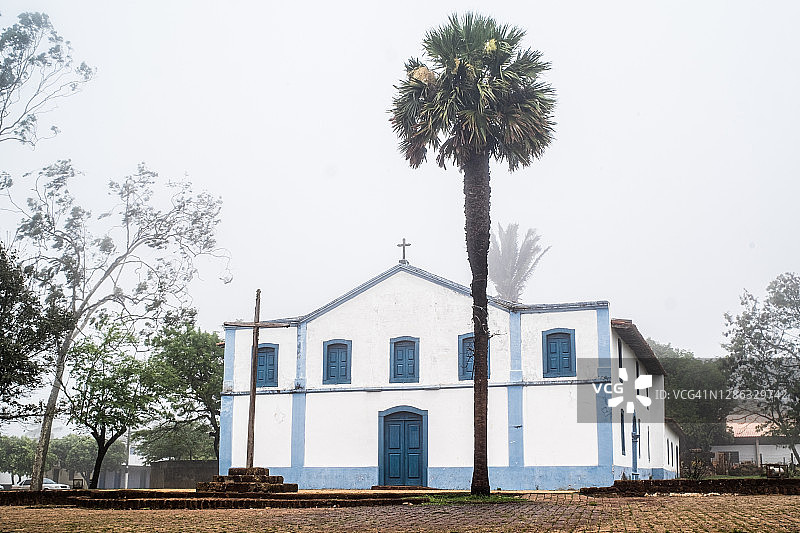 巴洛克风格教堂-Chapada dos Guimar[][U+00E3][U+00E3]es图片素材