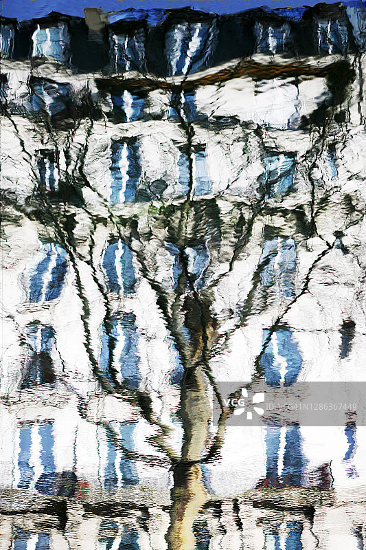 巴黎圣马丁运河图片素材